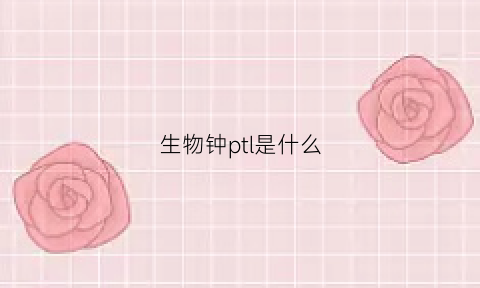 生物钟ptl是什么