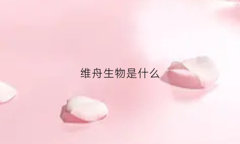 维舟生物是什么