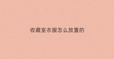 收藏室衣服怎么放置的