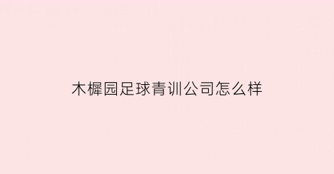 木樨园足球青训公司怎么样(木樨园体校官网)