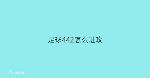 足球442怎么进攻(足球中442阵容怎么破解)