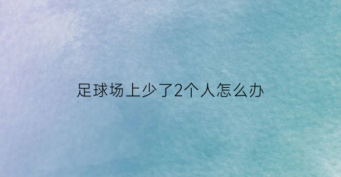 足球场上少了2个人怎么办(足球场没人)