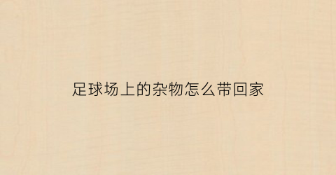 足球场上的杂物怎么带回家(足球脏了怎么办)