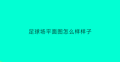 足球场平面图怎么样样子(足球场平面图简笔画)