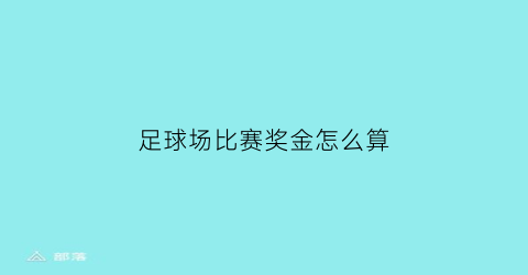 足球场比赛奖金怎么算(足球单场奖金)
