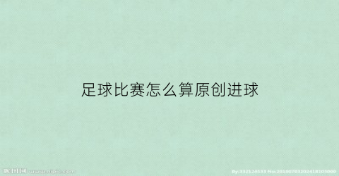 足球比赛怎么算原创进球(足球怎么样算进)