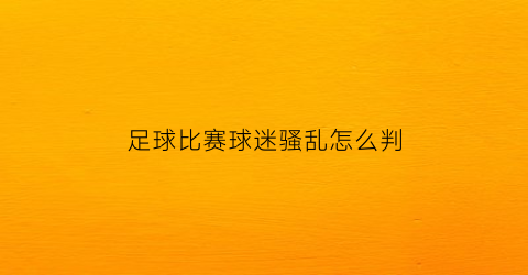 足球比赛球迷骚乱怎么判(球迷骚乱的危害)