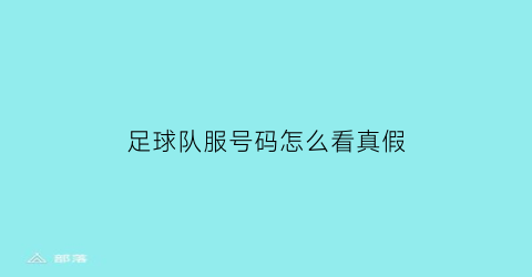 足球队服号码怎么看真假(足球队衣服号码怎么安排的)