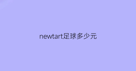 newtart足球多少元