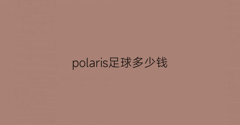 polaris足球多少钱