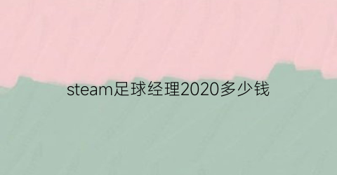 steam足球经理2020多少钱(steam足球经理2021多少钱)