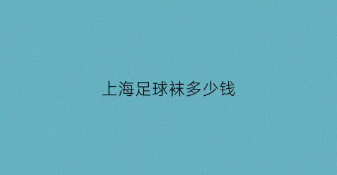 上海足球袜多少钱(足球袜多少克)