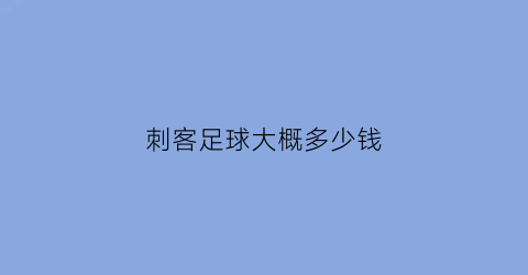 刺客足球大概多少钱(刺客足球鞋多少钱一双)