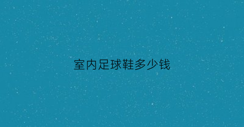 室内足球鞋多少钱(室内足球鞋多少钱一双)