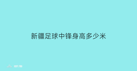 新疆足球中锋身高多少米