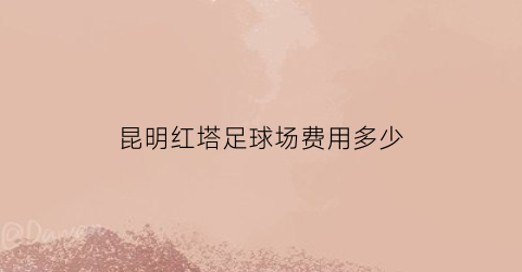 昆明红塔足球场费用多少