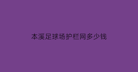 本溪足球场护栏网多少钱(球场护栏网多少钱一平)