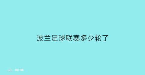 波兰足球联赛多少轮了(波兰足球联赛水平)