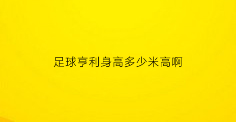 足球亨利身高多少米高啊(足球亨利去哪里了)