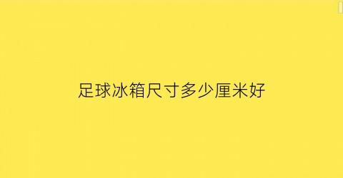 足球冰箱尺寸多少厘米好(足球冰箱尺寸多少厘米好呢)