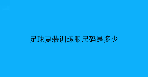 足球夏装训练服尺码是多少(足球训练服是什么材质)