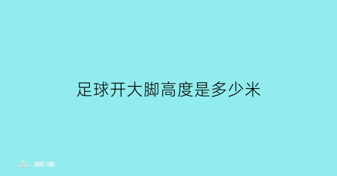 足球开大脚高度是多少米