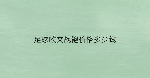 足球欧文战袍价格多少钱