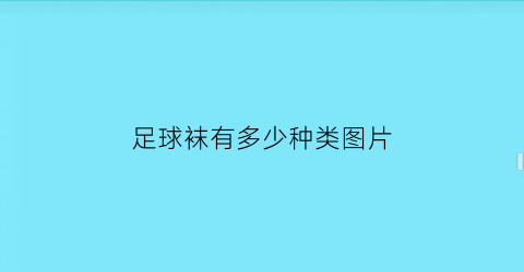 足球袜有多少种类图片(足球袜有多少种类图片及价格)