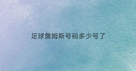 足球詹姆斯号码多少号了(詹姆斯球号是多少号)