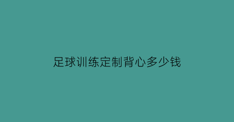 足球训练定制背心多少钱(足球背心)