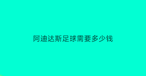 阿迪达斯足球需要多少钱